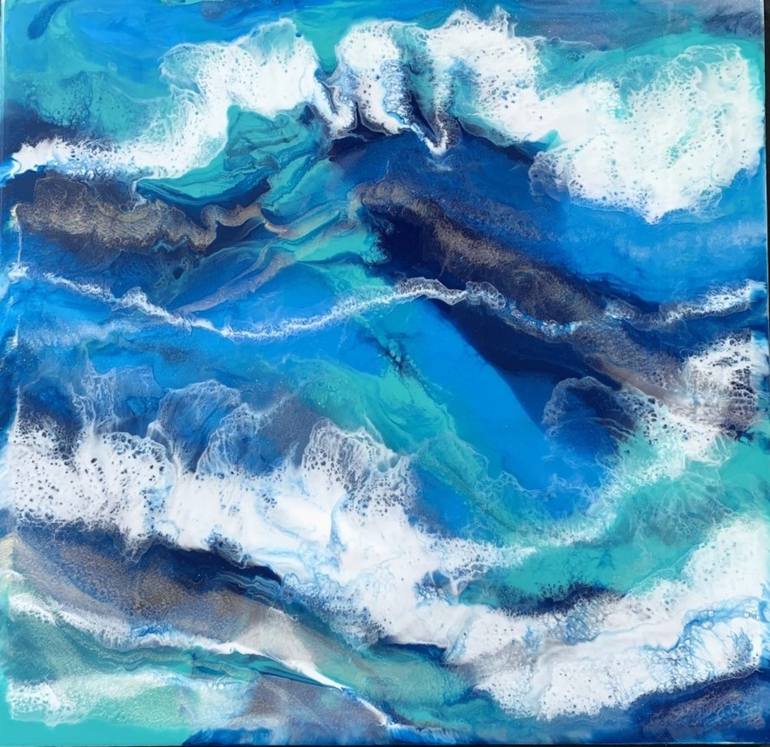 Black Pool Rising 2 Painting by Donna Howard | Saatchi Art