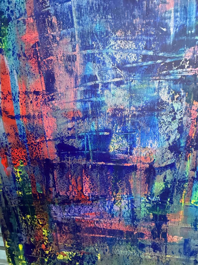 Original Abstract Expressionism Abstract Painting by Simone Braun