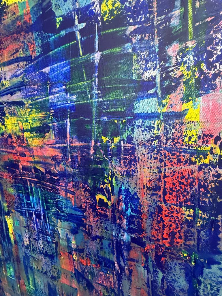Original Abstract Expressionism Abstract Painting by Simone Braun