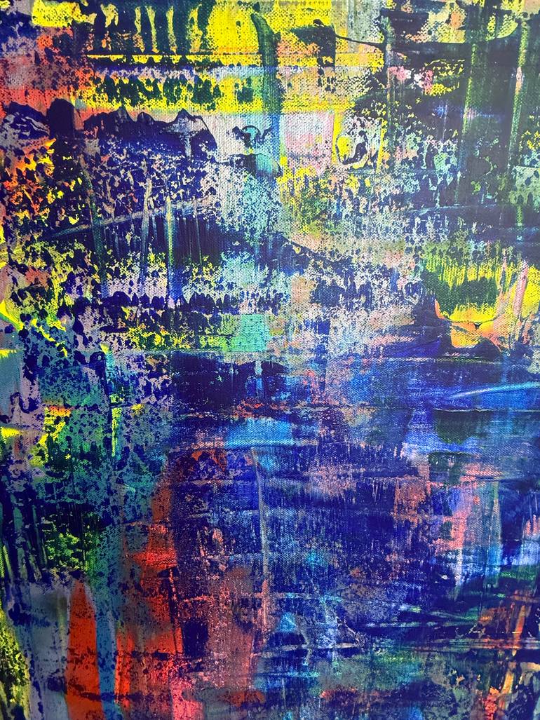 Original Abstract Expressionism Abstract Painting by Simone Braun