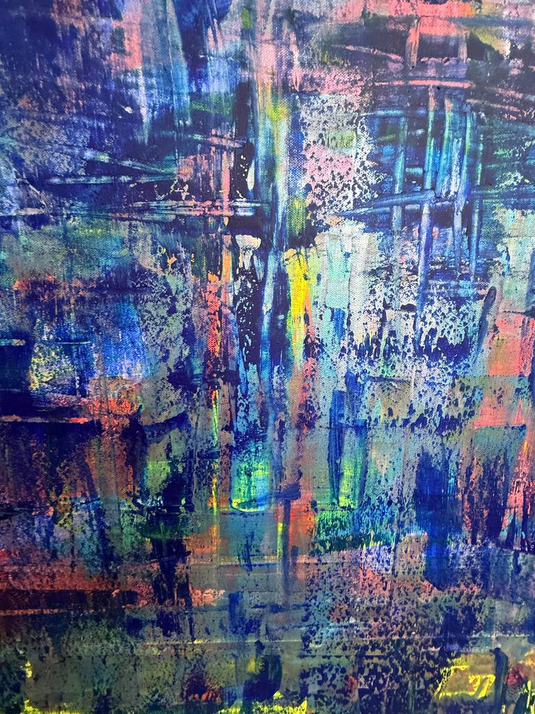 Original Abstract Expressionism Abstract Painting by Simone Braun