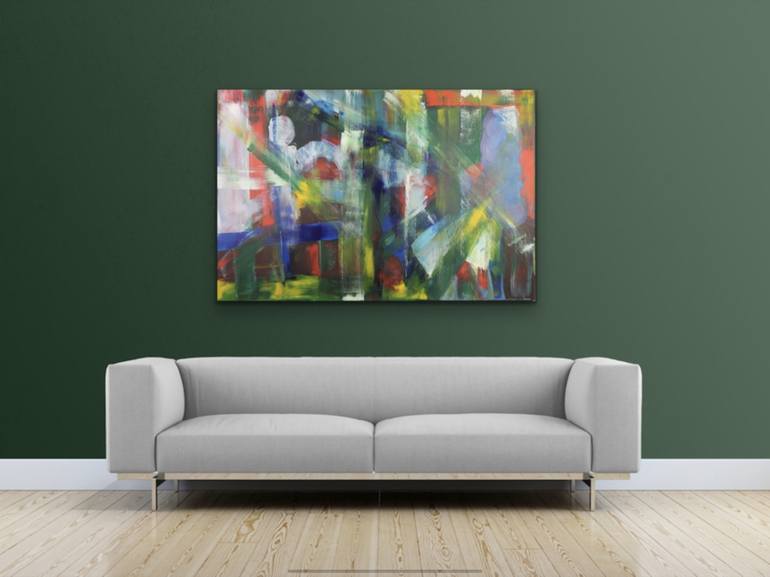 Original Abstract Expressionism Abstract Painting by Simone Braun