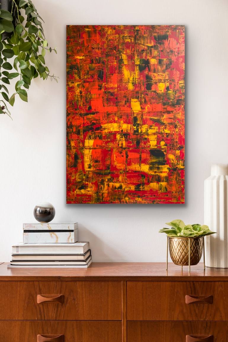 Original Abstract Expressionism Abstract Painting by Simone Braun