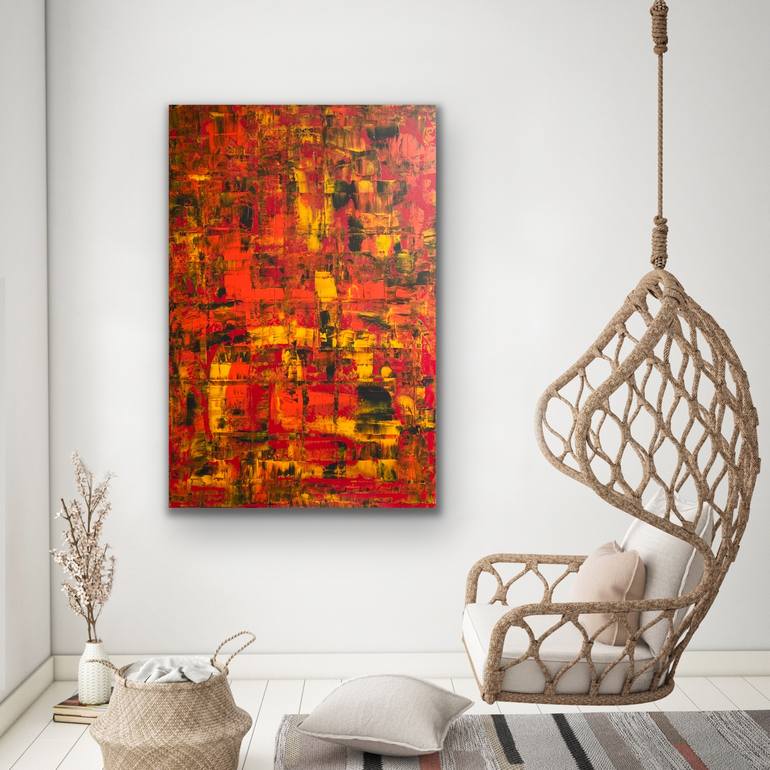 Original Abstract Expressionism Abstract Painting by Simone Braun