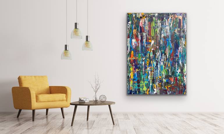 Original Abstract Expressionism Abstract Painting by Simone Braun