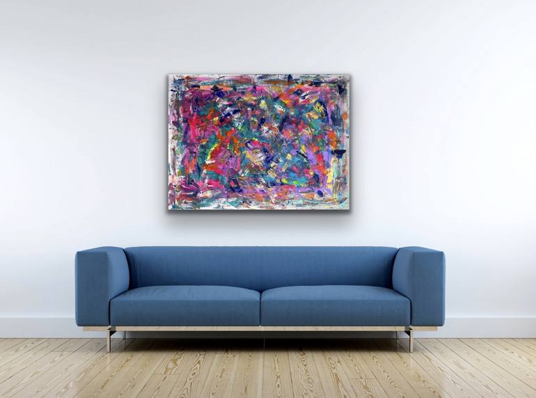 Original Abstract Expressionism Abstract Painting by Simone Braun