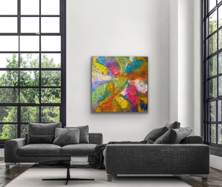 Original Abstract Expressionism Abstract Painting by Simone Braun