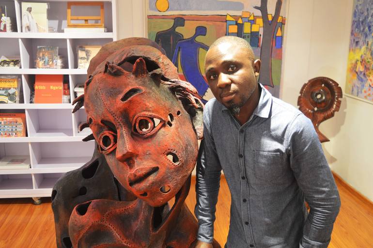 Original Children Sculpture by Phillip Nzekwe