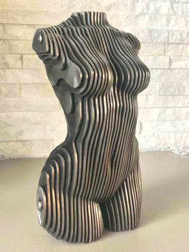 Original Figurative Erotic Sculpture by Castrovinci Filippo Pietro