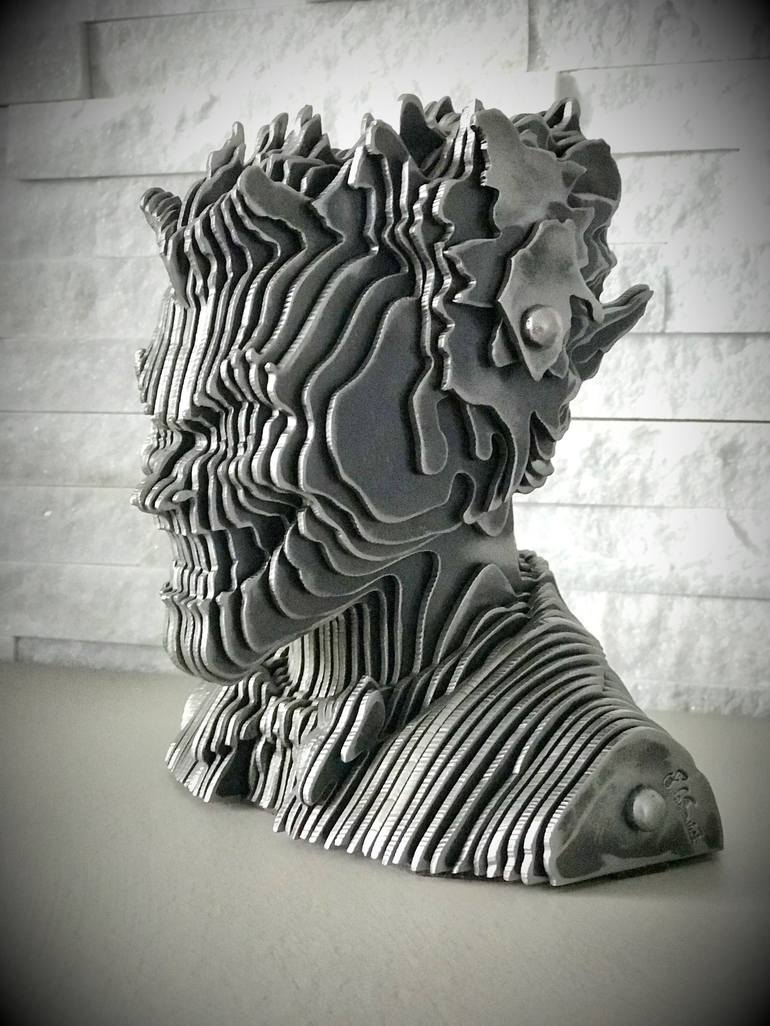 Original Figurative Fantasy Sculpture by Castrovinci Filippo Pietro