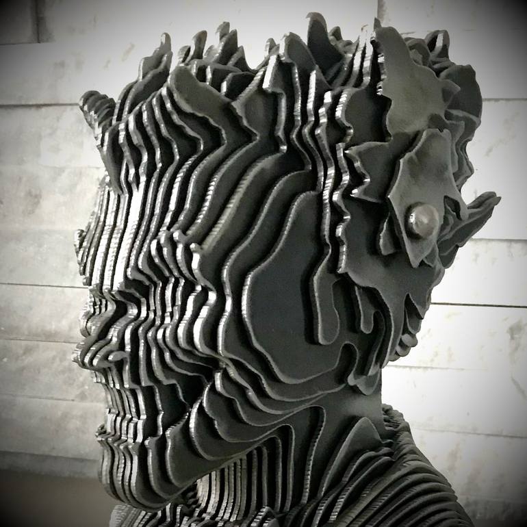 Original Figurative Fantasy Sculpture by Castrovinci Filippo Pietro