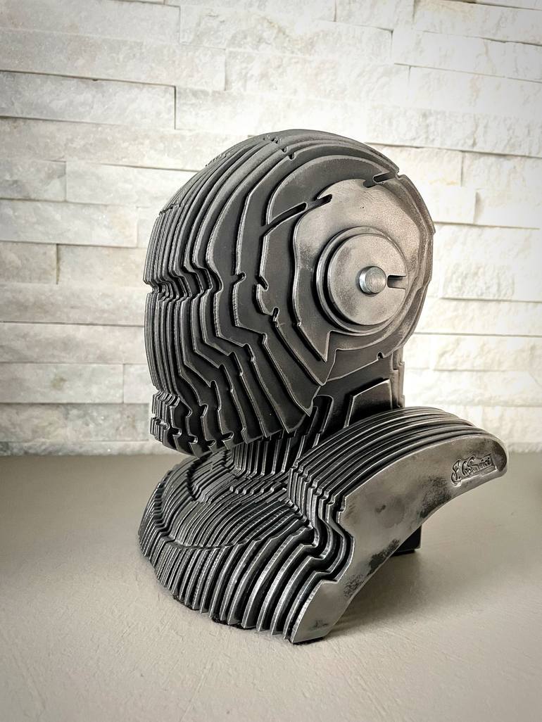 Original Figurative Celebrity Sculpture by Castrovinci Filippo Pietro