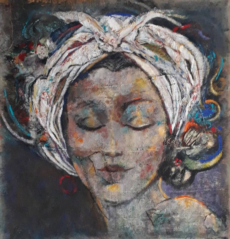 Woman Relax Painting by Ana Leon | Saatchi Art