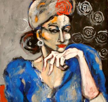 Woman in blue thumb