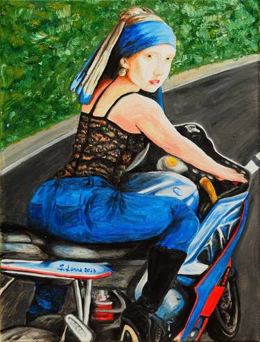 Print of Bike Paintings by Sergio Lanna