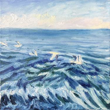 Print of Seascape Paintings by Tramy Pham