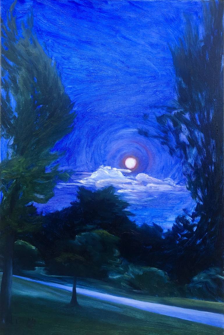 Clair De Lune Painting By Tramy Pham Saatchi Art