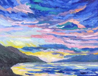Print of Expressionism Seascape Paintings by Tramy Pham