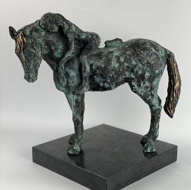 Original Horse Sculpture by Helle Rask Crawford