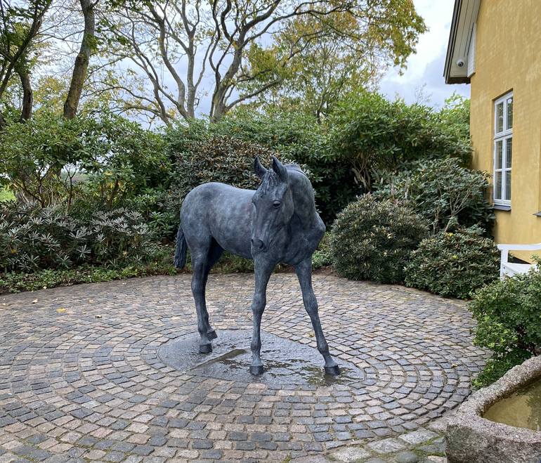 Original Horse Sculpture by Helle Rask Crawford