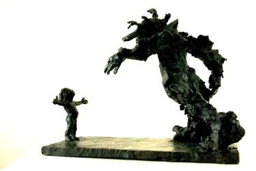 Original Fantasy Sculpture by Helle Rask Crawford