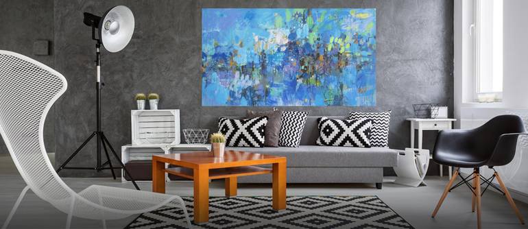 Original Art Deco Abstract Painting by Elena Bolgova