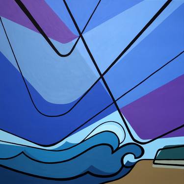 Original Geometric Abstract Painting by Robert Toczewski