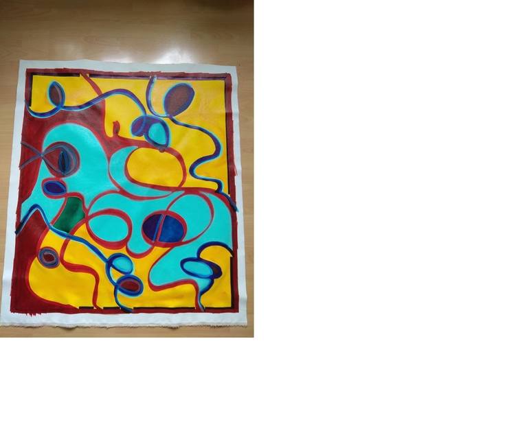 Original Modern Abstract Painting by Mino Mino