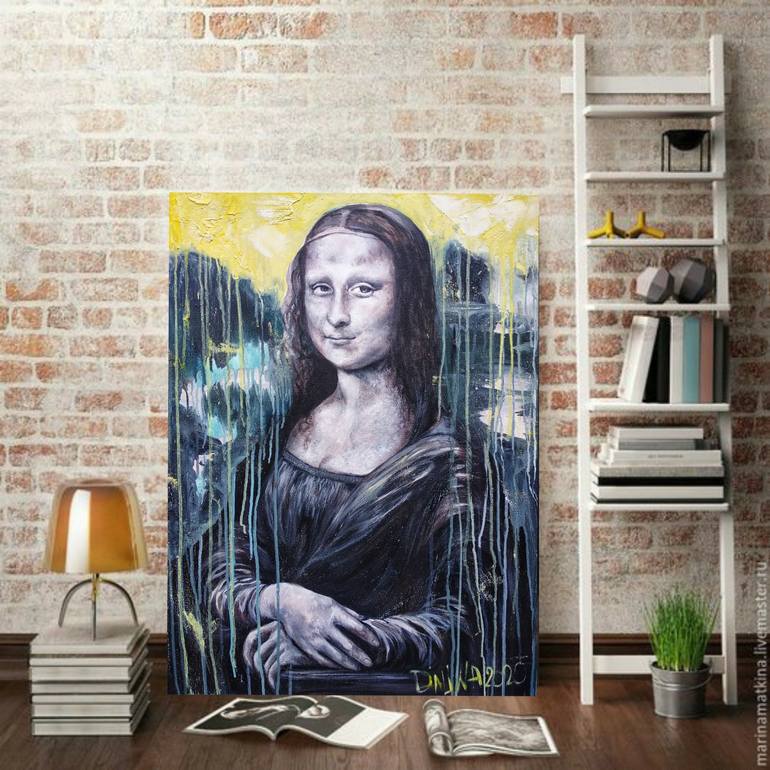 Original Pop Art People Painting by Alina Dalinina