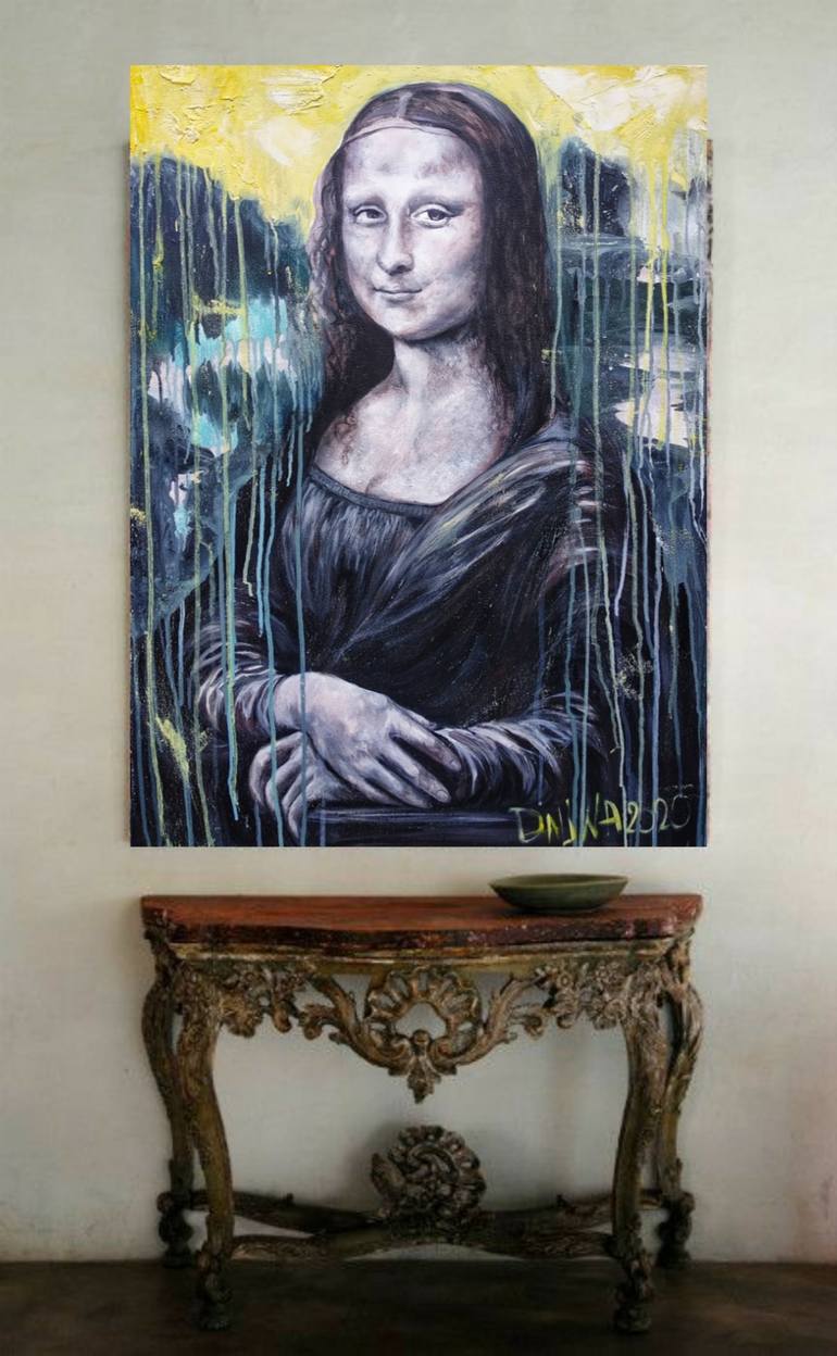 Original Pop Art People Painting by Alina Dalinina