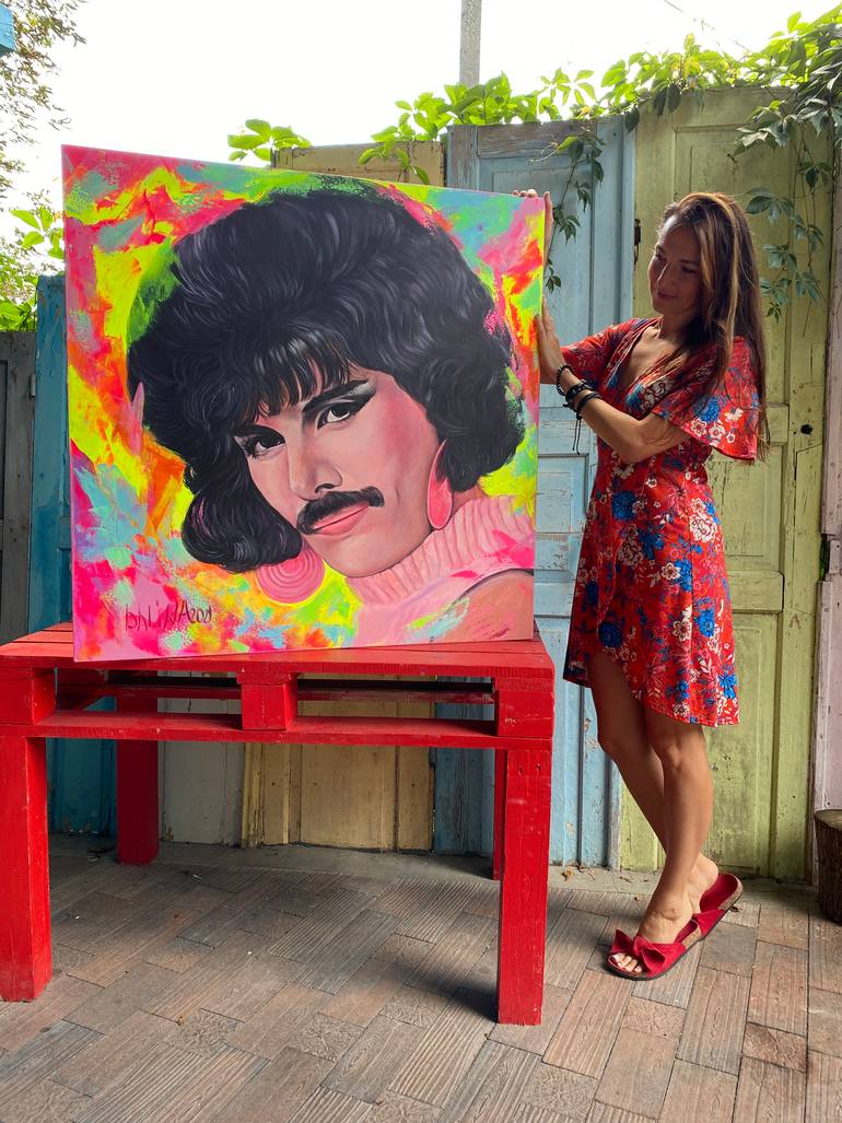 Original Pop Art Music Painting by Alina Dalinina