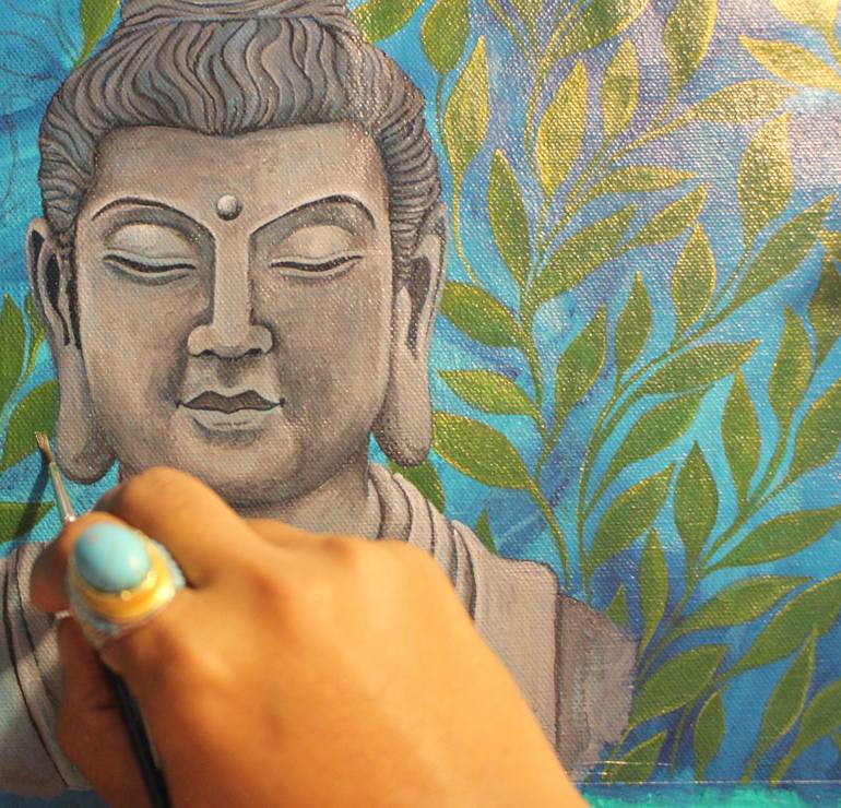 Original Abstract Religion Painting by Anusha Durgadas