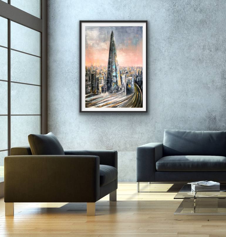 Original Modern Cities Painting by Masha Sadme