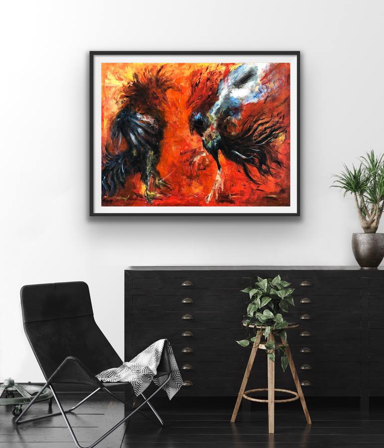 Original Expressionism Animal Painting by Masha Sadme