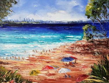 Print of Beach Paintings by Carmen Iglesias