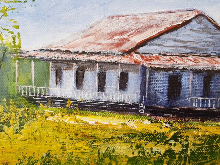 Original Impressionism Rural life Painting by Carmen Iglesias