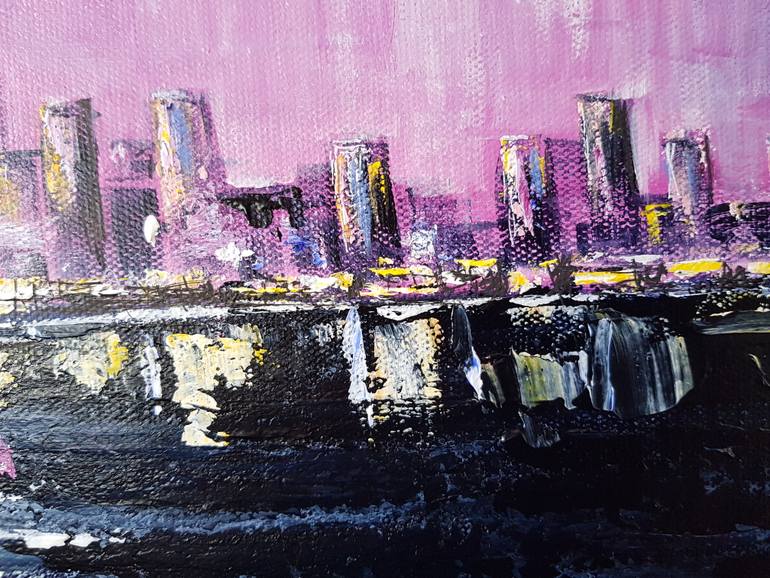 Original Impressionism Cities Painting by Carmen Iglesias