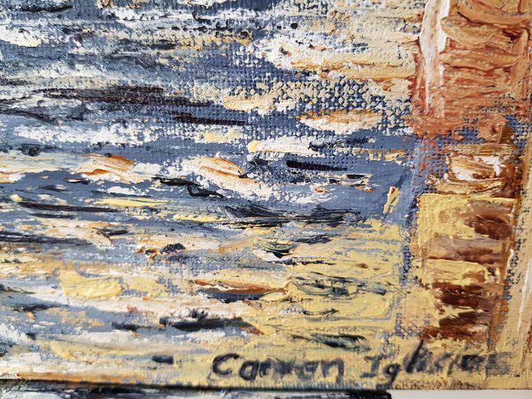 Original Impressionism Cities Painting by Carmen Iglesias