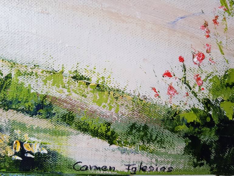 Original Impressionism Seascape Painting by Carmen Iglesias