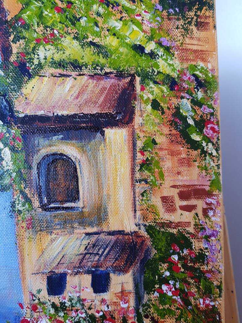 Original Impressionism Architecture Painting by Carmen Iglesias