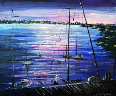 Print of Impressionism Seascape Paintings by Carmen Iglesias