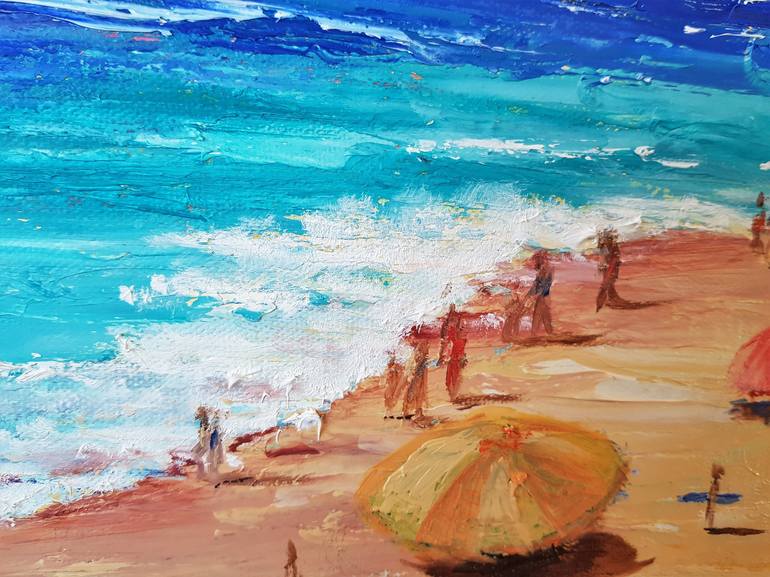 Original Impressionism Seascape Painting by Carmen Iglesias