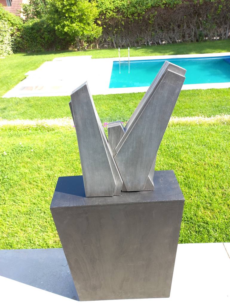 Original Abstract Geometric Sculpture by PABLO PEREZ-URRUTI DE SALA