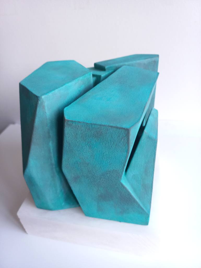 Original Geometric Abstract Sculpture by Pablo Perez-Urruti De Sala