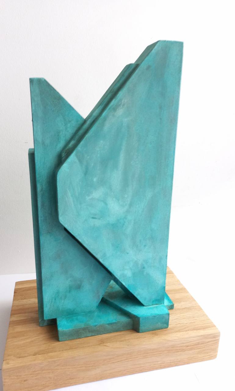 Original Geometric Abstract Sculpture by PABLO PEREZ-URRUTI DE SALA