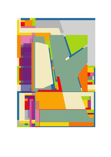 Original Cubism Abstract Mixed Media by PABLO PEREZ-URRUTI DE SALA