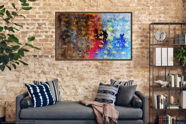 Original Abstract Expressionism Abstract Painting by Anton Polushin