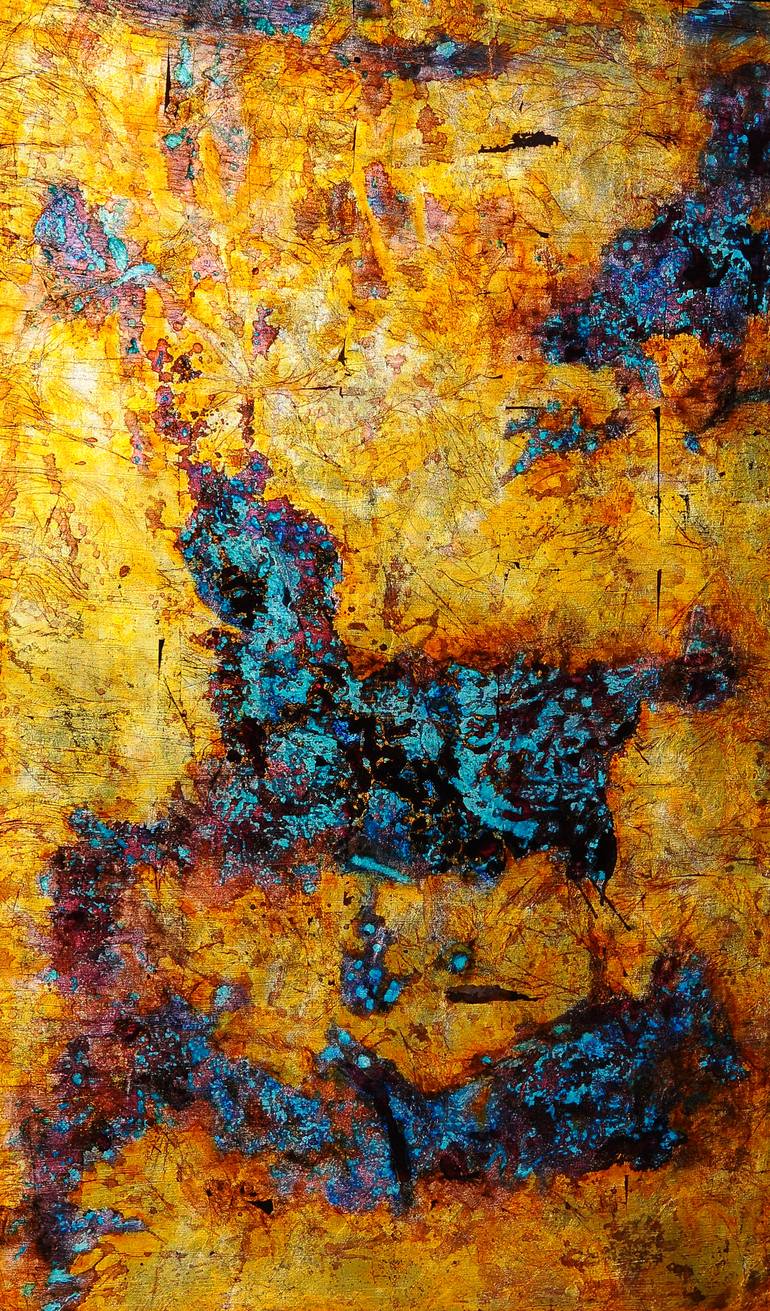 Original Abstract Expressionism Abstract Painting by Anton Polushin