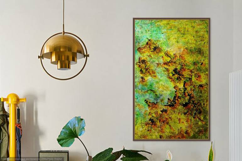 Original Abstract Expressionism Abstract Painting by Anton Polushin