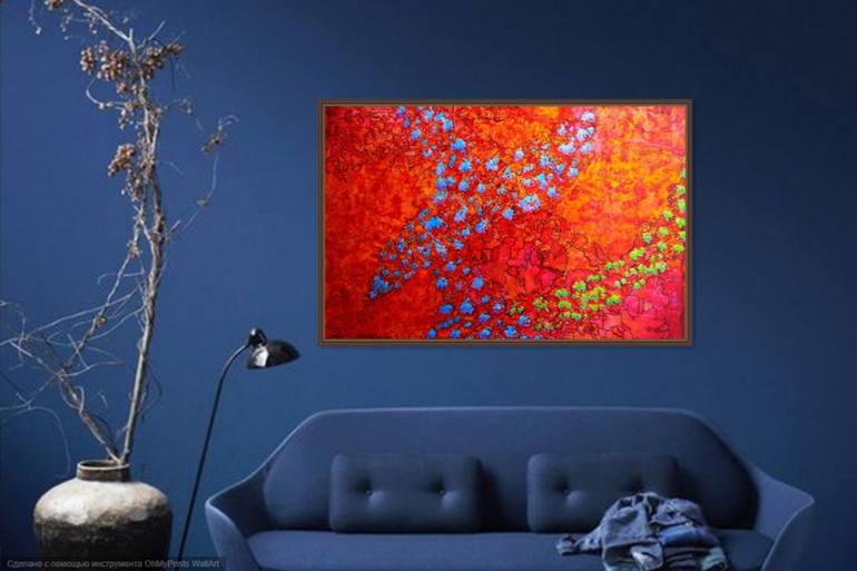 Original Abstract Expressionism Abstract Painting by Anton Polushin